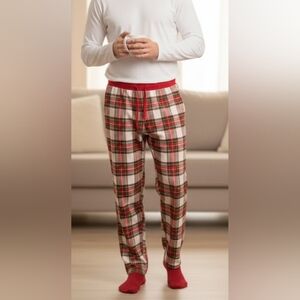 Eddie Bauer Men's XL Plaid Pajama Pants Red/White/Green Sleepwear
